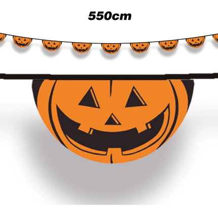 Flaga z dynią na Halloween
