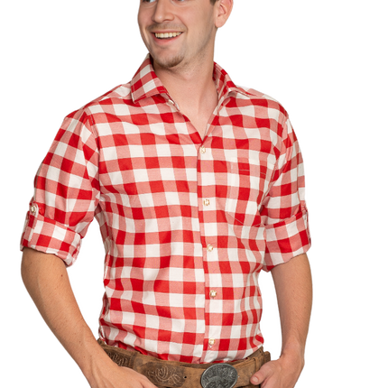 Bluzka Oktoberfest czerwono-biała