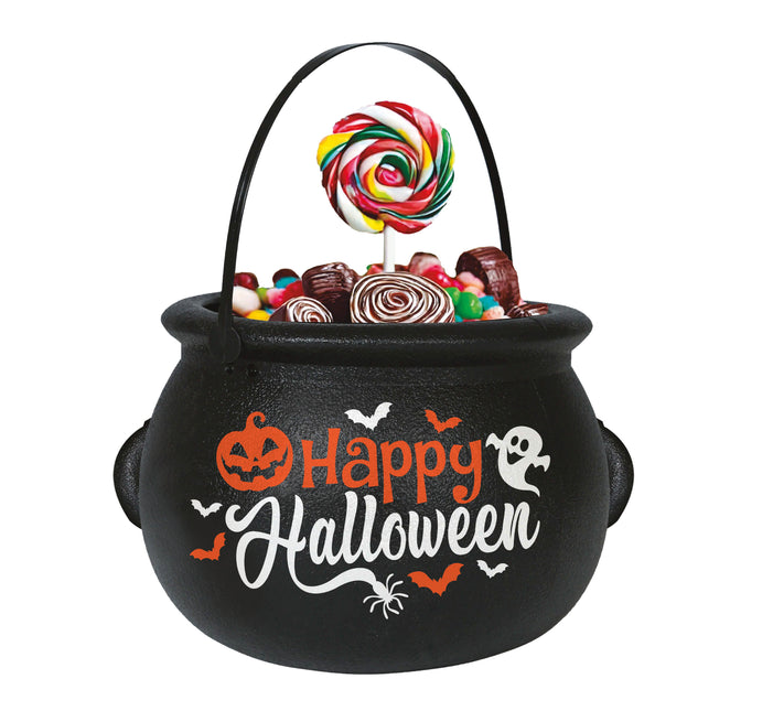 Halloweenowy kociołek czarownic Happy Halloween 16cm