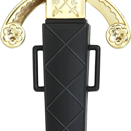 Złoty srebrny fałszywy miecz 26 cm