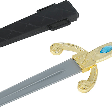 Złoty srebrny fałszywy miecz 26 cm