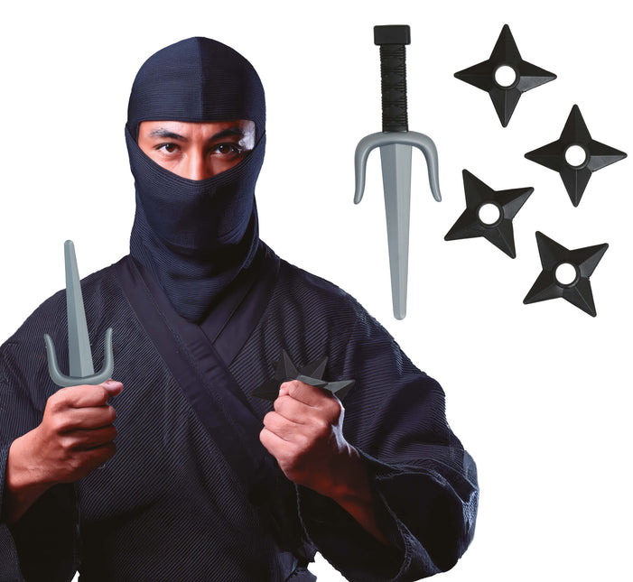 zestaw ninja 5-częściowy czarny