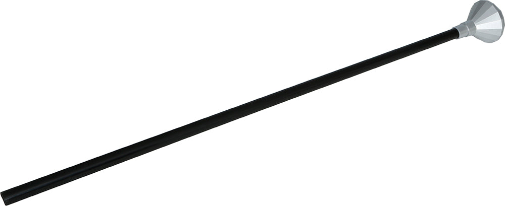 Czarna srebrna laska Diamond Knob 85 cm