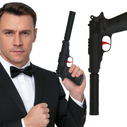 Pistolet z tłumikiem 29 cm