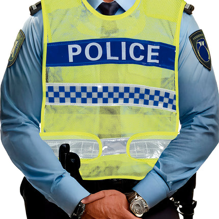 Żółta kamizelka policji drogowej, dla dorosłych
