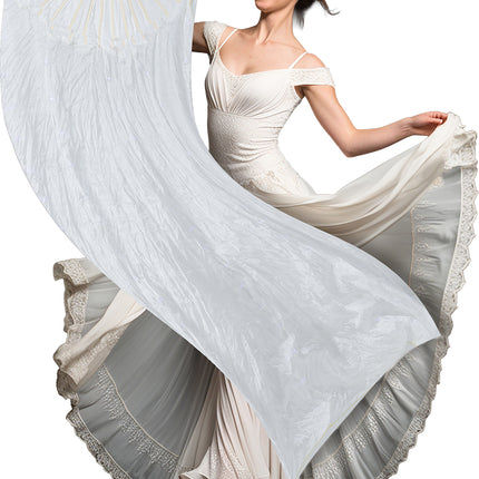 Biały wentylator z wielofunkcyjną diodą LED 75x150 cm