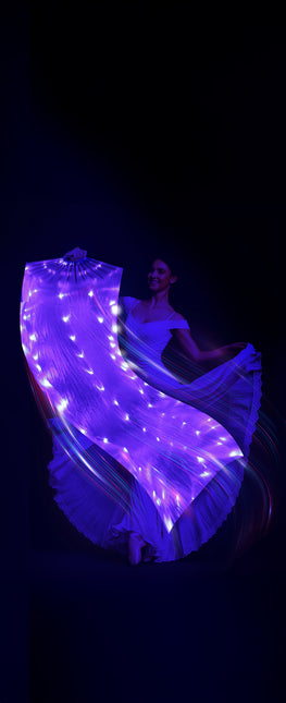 Biały wentylator z wielofunkcyjną diodą LED 75x150 cm