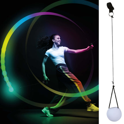 Wielokolorowa kula do tańca z diodą LED 7 cm