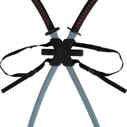 Czarny fałszywy miecz samurajski 95cm 2szt