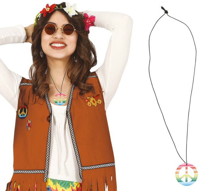 Hipisowski wielokolorowy wisiorek 6 cm