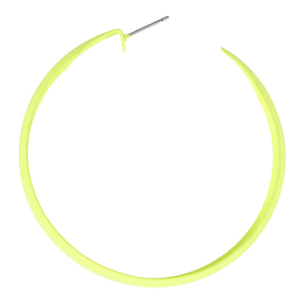 Neonowe kolczyki kółka