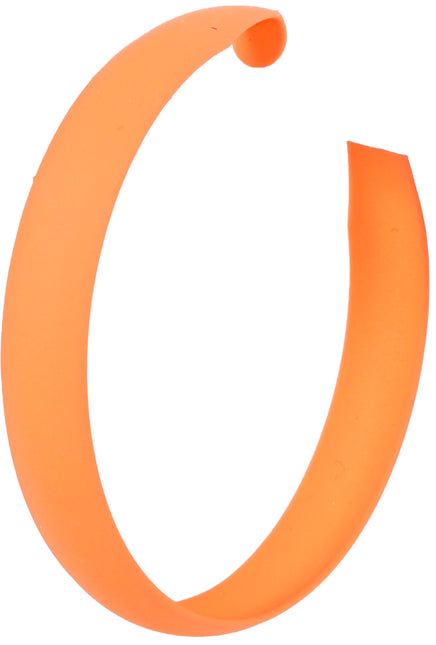 Neonowe kolczyki kółka pomarańczowe