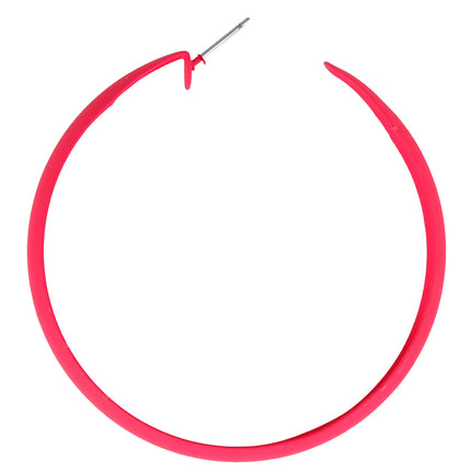 Neonowe kolczyki kółka