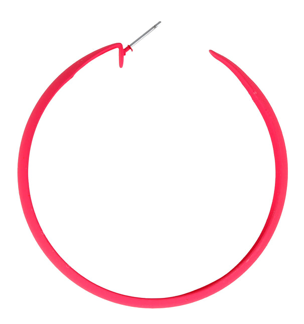 Neonowe kolczyki kółka