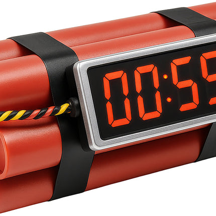 Czerwono-czarny fałszywy dynamit 22 cm