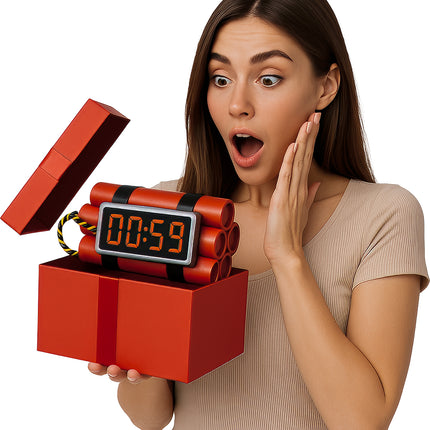 Czerwono-czarny fałszywy dynamit 22 cm