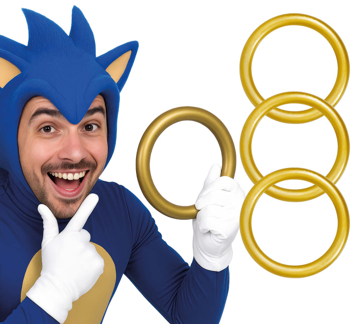 Złote pierścienie 3szt