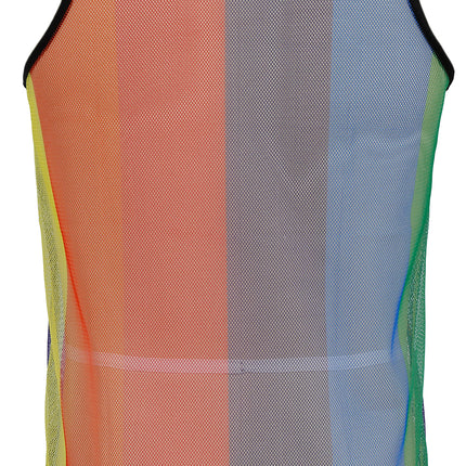 Koszulka z tęczowej siatki