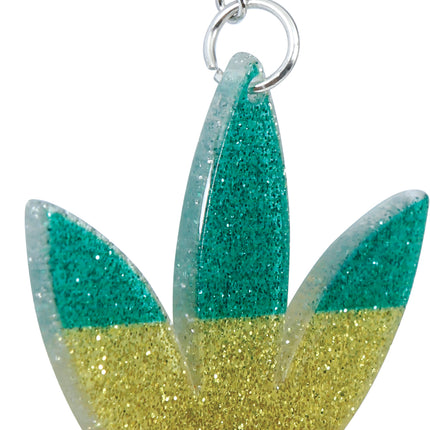 Kolczyki w kształcie liści marihuany