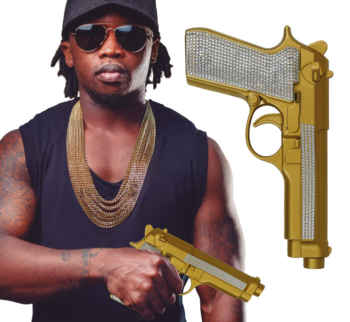 Złoto-srebrny sztuczny brokat pistoletowy