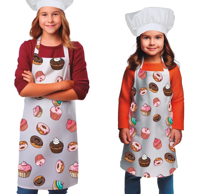 Babeczki dla dzieci w kolorowych fartuszkach