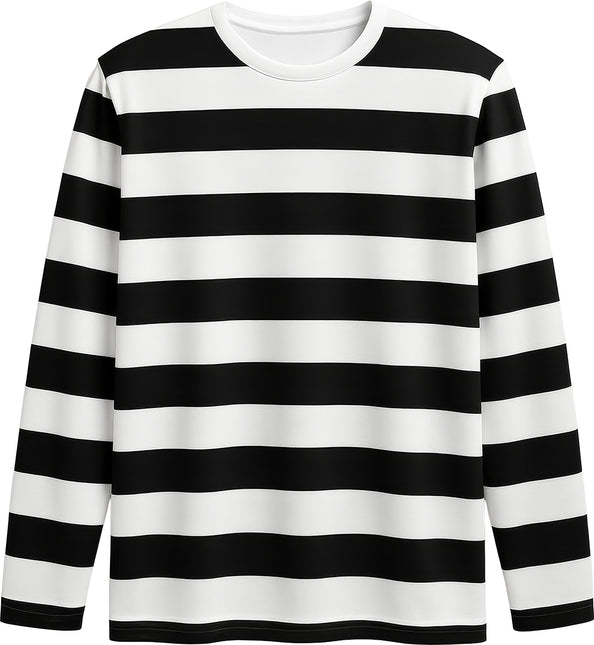 Czarno-biała koszula damska w paski