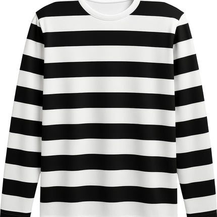 Czarno-biała koszula dziecięca w paski