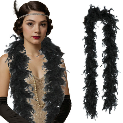 Pióro boa, 80 gr czarne