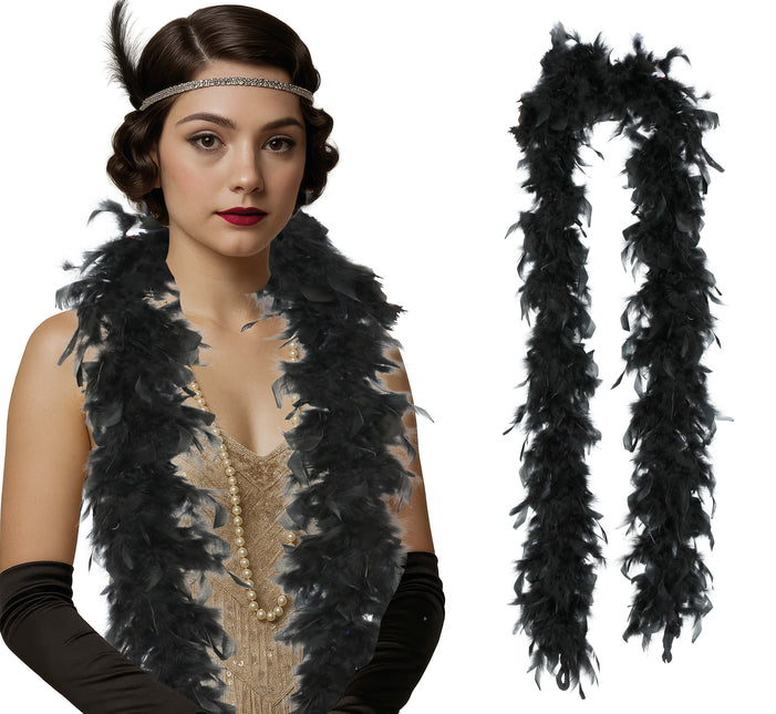 Pióro boa, 80 gr czarne