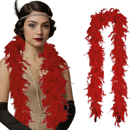 Pióro boa, 80 gr czerwone