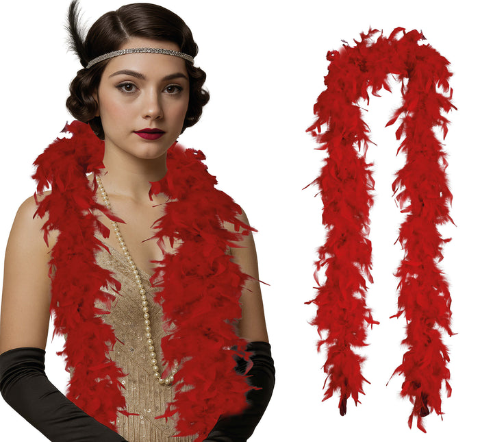 Pióro boa, 80 gr czerwone