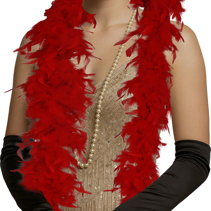 Pióro boa, 80 gr czerwone