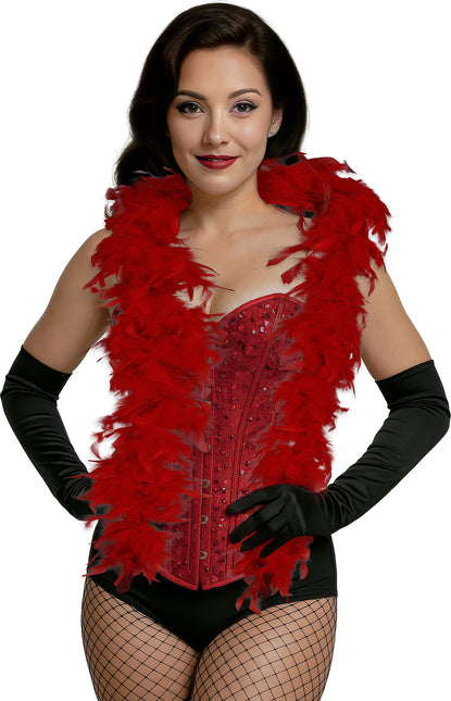 Pióro boa, 80 gr czerwone