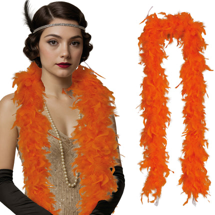 Pióro boa, 80 gr pomarańczowe