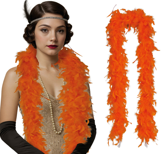 Pióro boa, 80 gr pomarańczowe