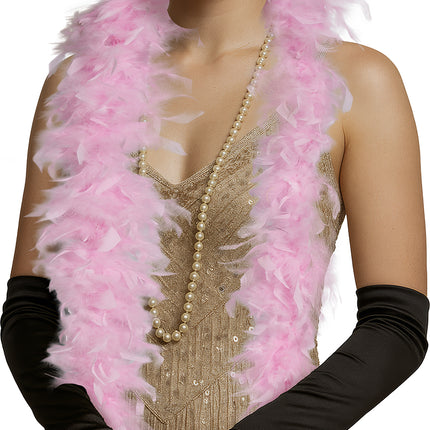 Pióro boa, 80 gr różowe