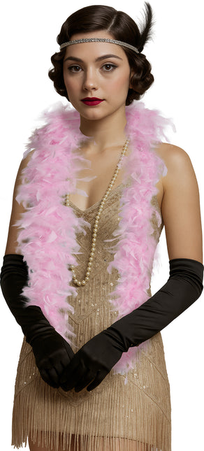 Pióro boa, 80 gr różowe