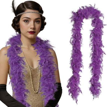 Pióro boa, 80 gr fioletowe