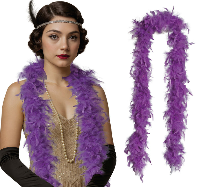 Pióro boa, 80 gr fioletowe