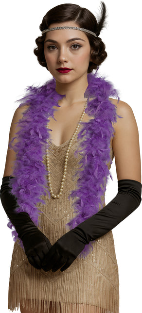 Pióro boa, 80 gr fioletowe