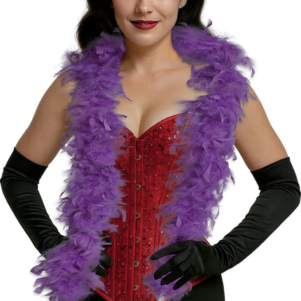 Pióro boa, 80 gr fioletowe