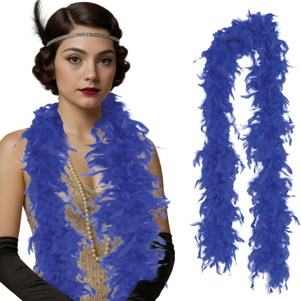 Pióro boa, 80 gr niebieskie