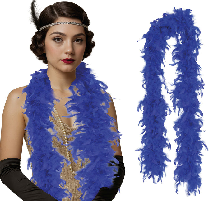 Pióro boa, 80 gr niebieskie