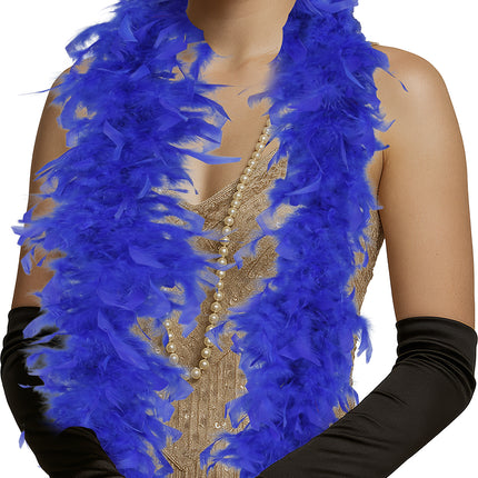 Pióro boa, 80 gr niebieskie