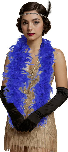 Pióro boa, 80 gr niebieskie