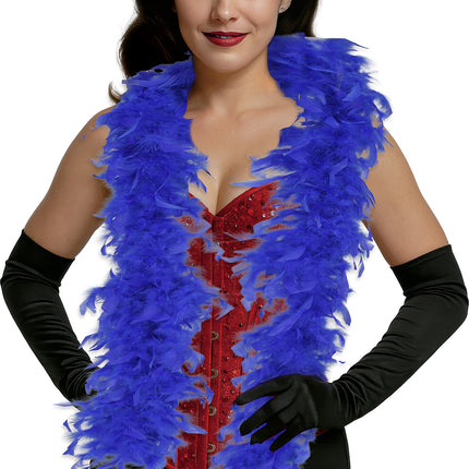 Pióro boa, 80 gr niebieskie