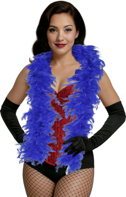 Pióro boa, 80 gr niebieskie