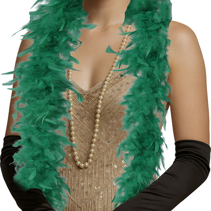 Pióro boa, 80 gr, zielone