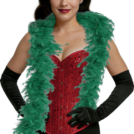 Pióro boa, 80 gr, zielone