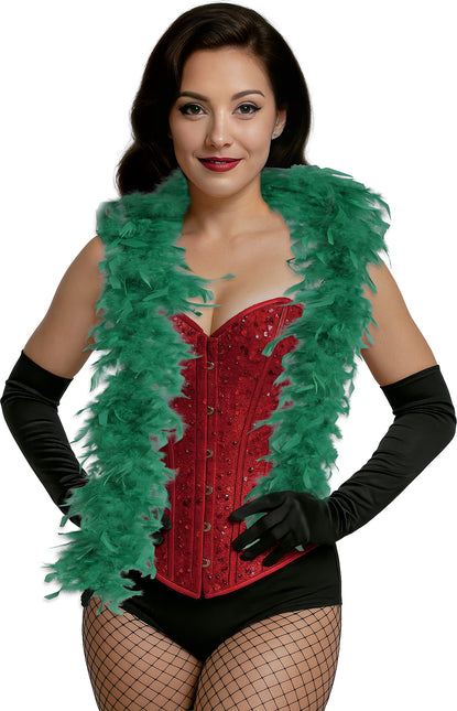 Pióro boa, 80 gr, zielone